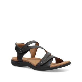 Taos Womens Big Time Back Strap Sandals In Black