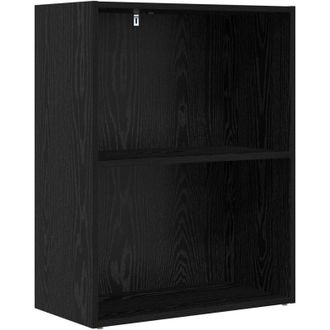 vidaXL Estante De Libros Roble Negro 60 X 30 X 76.5 Cm Vidaxl