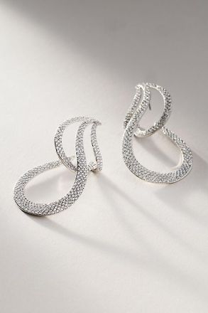 Nadri Crystal Lobe Dramatic Earrings