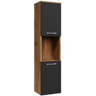 Badplaats Columna De Ba&ntilde;o Montreal 30 X 30 X 131 Cm - Roble Con Acabado Ne