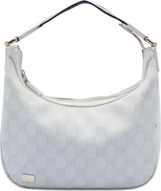 Gucci Pre-owned Womens Gg Supreme Pop Handbag - Light Grey Textile - One Size