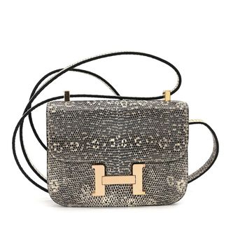 Herm&egrave;s Constance 14cm Lizard Ombr&eacute; RGHW