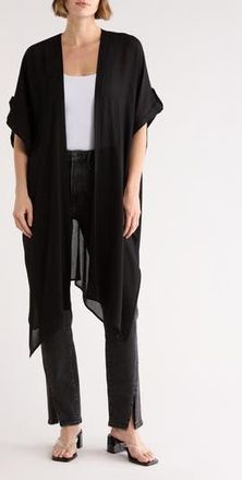 Vince Camuto Crinkle Duster in Black at Nordstrom Rack