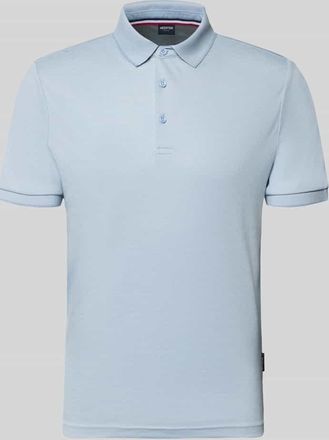Daniel Hechter Slim Fit Poloshirt mit Label-Detail in Hellblau, Gr&ouml;&szlig;e XXXL