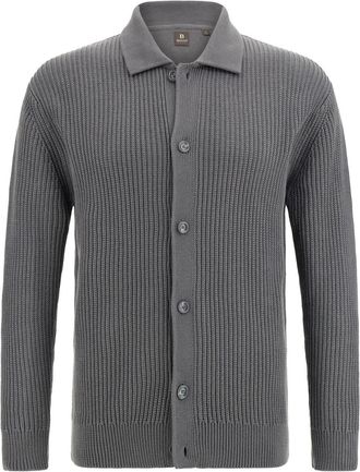 Boggi Milano organic-cotton cardigan - Grey