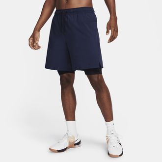 Nike Mens Unlimited Dri-FIT 7 2-in-1 Versatile Shorts in Blue | DV9334-451