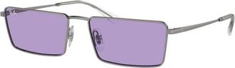 Ray-Ban Authentieke EMY Bril- Premium Kwaliteit - unisex - Zonnebrillen - Grijs - 59 MM - Accessoires