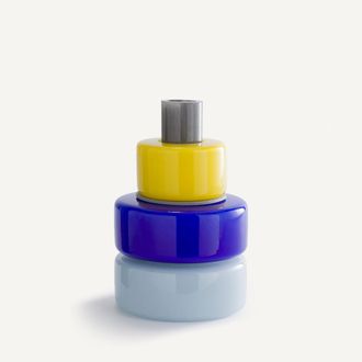 AM.PM Vaas met 3 ringen van geblazen glas, H25 cm, Maveo