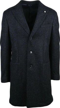 L.B.M. 1911 L.b.m. 1911, Jassen, Heren, Blauw, L, Wol, Cappotto