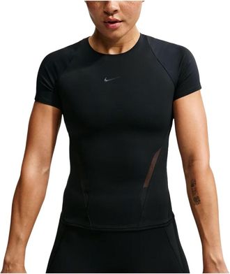 Nike (WMNS) Nike Universa Mesh T-Shirt Black Anthracite Dark Smoke Grey IM9945-010