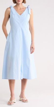 Lush Pleated Midi Dress in Light Blue at Nordstrom Rack, Size X-Small
