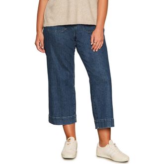 Sanctuary The Marine High Waist Patch Pocket Crop Jeans in Aspen at Nordstrom Rack, Size 14W