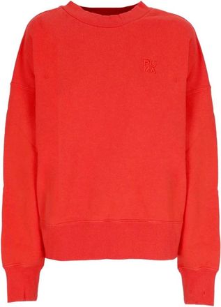 Puma Infuse Crewneck - Dames - Sportshirts - Rood - M - Katoen - Fitness