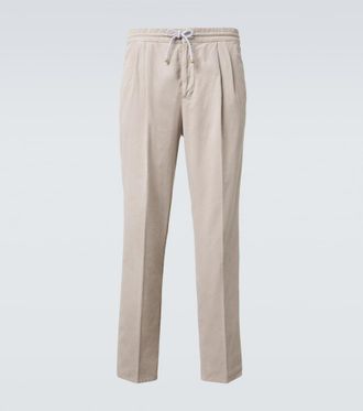 Brunello Cucinelli Cotton corduroy tapered pants