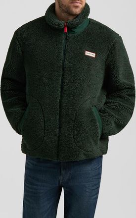 Hunter Aurthur Faux Shearling Jacket in Scarab at Nordstrom, Size Xx-Large