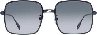 Fendi Grey Square Ladies Sunglasses FE40123U 90P 55