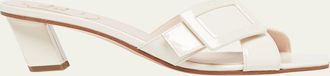 Roger Vivier Belle Vivier Cross-Strap Leather Sandals