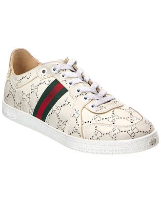 Gucci Gg Stretch Low Top Leather Sneaker