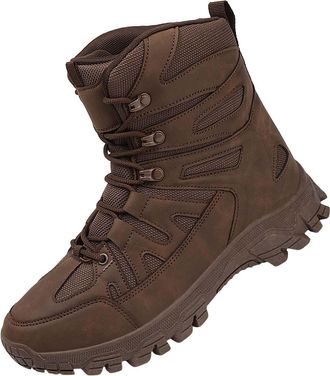 Generic Mens Fall and Winter Fashion Mens Sneakers Mens Hiking Sneakers Walking Mens Shoes Causal Shoes Men (Coffee, 9.5)