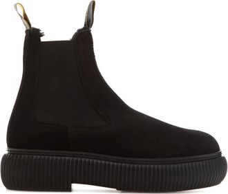 Lanvin Stijlvolle Enkellaarsjes - Heren - Chelseaboots - Zwart - 39 EU - Schoenen