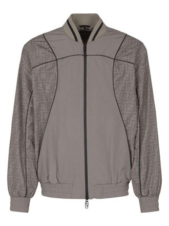 【フェンディ】 Jackets - Bomber Jackets ジャケット Fendi Women's Bomber Jacket Zucca Jacquard and Mink Fur