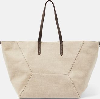 Brunello Cucinelli Large canvas tote bag