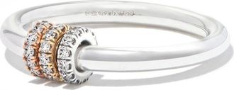 Spinelli Kilcollin Sterling Silver Sirius Diamond Ring - Womens - Sterling Silver/Diamond/18kt Rose Gold/18kt Yellow Gold