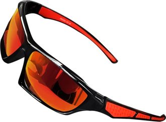 Generic Mens Polarized Sunglasses With Iridescent Film - Outdoor Night Vision Driving & Cycling Glasses, UV Protection Sports Glasses, Anti-Glare & Lightweigh