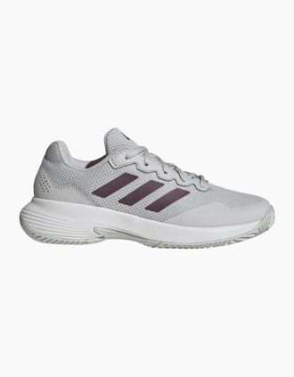 adidas Womens Gamecourt 2 Low Top Tennis Sneakers - Grey - Size: 4 36.7