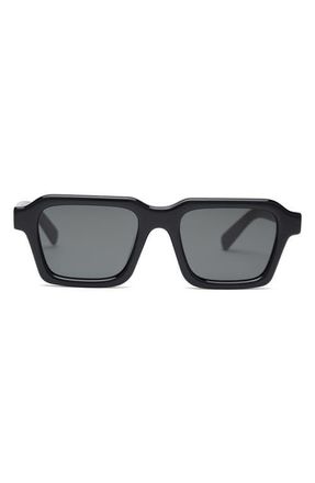 Brain Dead Staunton Post Modern Primitive 51mm Rectangular Sunglasses in Black/Black at Nordstrom