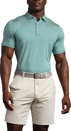 Rhone Drive Time Performance Polo in Cool Mint/ash Blue Stripe at Nordstrom, Size Xx-Large