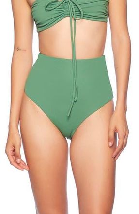 Susana Monaco High Waist Bikini Bottoms in Meadow at Nordstrom Rack, Size Medium