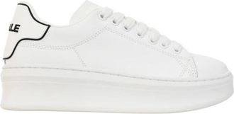 Ga&euml;lle Paris Witte Leren Sneakers Chic Stijl - Dames - Sneakers - Wit - 35 EU - Leer - Schoenen
