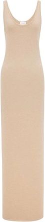 Saint Laurent Kleedjes, Dames, Geel, L, Polyester, Maxi Jurken