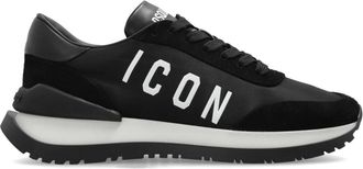 Dsquared2 Running Sneakers - Dames - Sneakers - Zwart - 42 EU - Leer - Schoenen