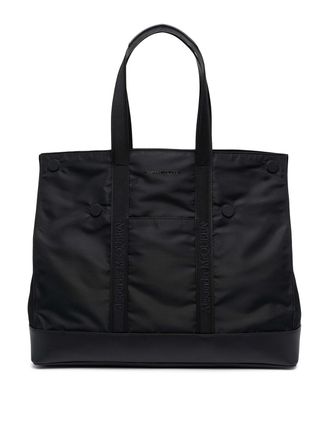 Alexander McQueen Logo-embroidered fabric tote