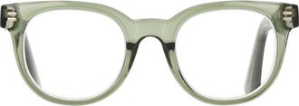 Cole Haan 47mm Round Reading Glasses in Crystal Green at Nordstrom Rack, Size +1.00