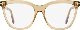 Tom Ford TF6042-B Blue Block Butterfly Eyeglasses - Brown