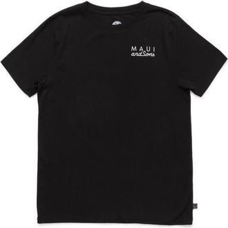 Maui and Sons Cookie Logo Graphic T-Shirt in Black at Nordstrom, Size Xx-Large