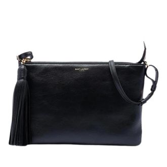 Saint Laurent Pre-owned Cross Body Bags, female, Black, Size: ONE SIZE Pre-owned Crossbody Bag