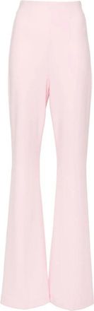 Sportmax Tailored Broeken - Dames - Sweatpants - Roze - XL - Leer - Broeken