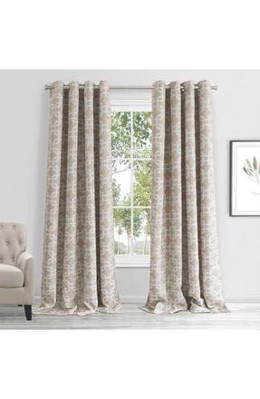 Dainty Home Interlock Single Blackout Panel Curtain in Sand at Nordstrom Rack