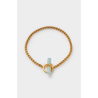 Katie Loxton Azura T-Bar Bracelet in Gold at Nordstrom, Size 7