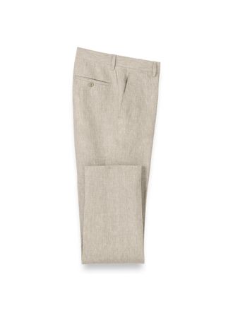 Paul Fredrick Linen Chambray Twill Pants