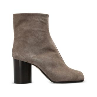 Maison Margiela Tabi Enkellaarsjes H80 - Dames - Schoenen - Grijs - Maat: 37 1/2 EU Leer