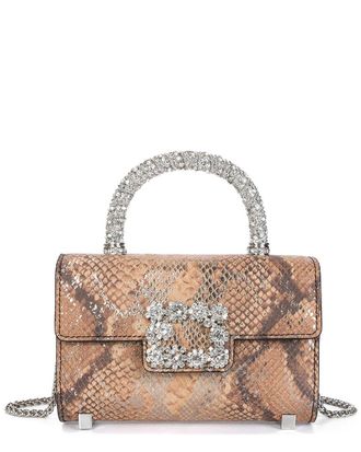 Tiffany & Fred Snake-Embossed Leather Top Handle Bag