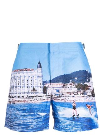 Orlebar Brown Costume da bagno con stampa - Blu