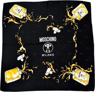 Moschino Foulard Profumo - Dames - Zijden sjaals - Zwart - ONE Size - Accessoires