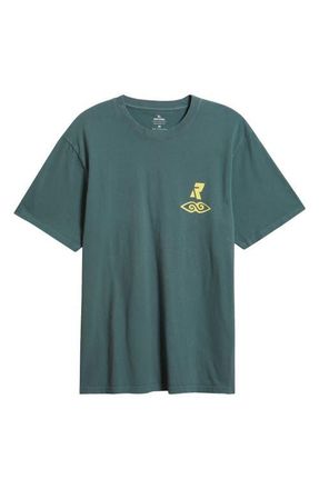 Rip Curl Liquid Trips Graphic Cotton T-Shirt in Pine Night at Nordstrom, Size Xx-Large