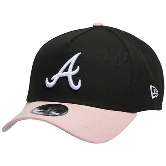 New Era Womens Atlanta Braves Braves 9Forty A-Frame Cap - Adult Pink/Black